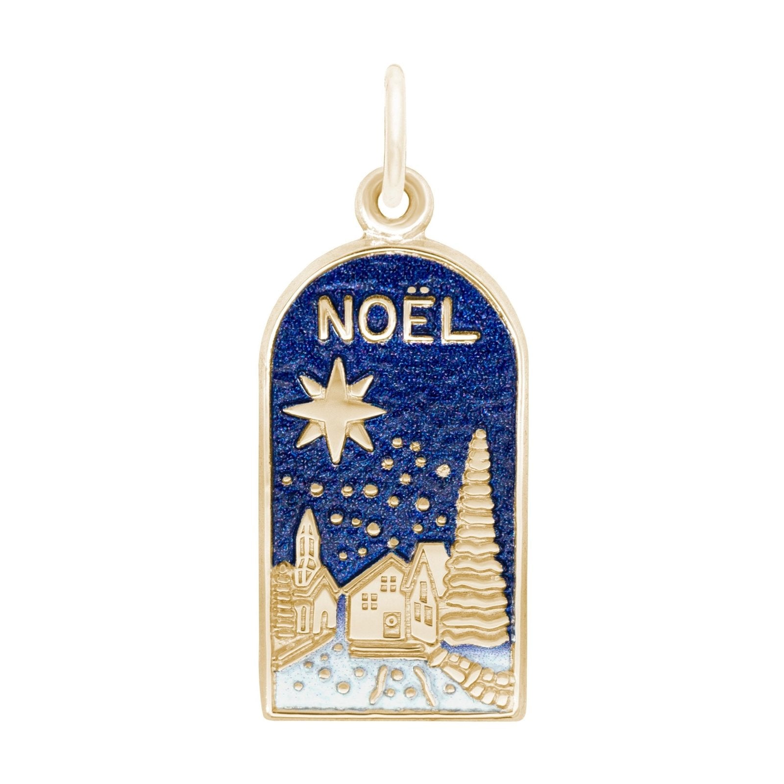 Rembrandt Charms - Rembrandt Charms - Painted Noel Scene - 6425 - 001 - Birmingham Jewelry