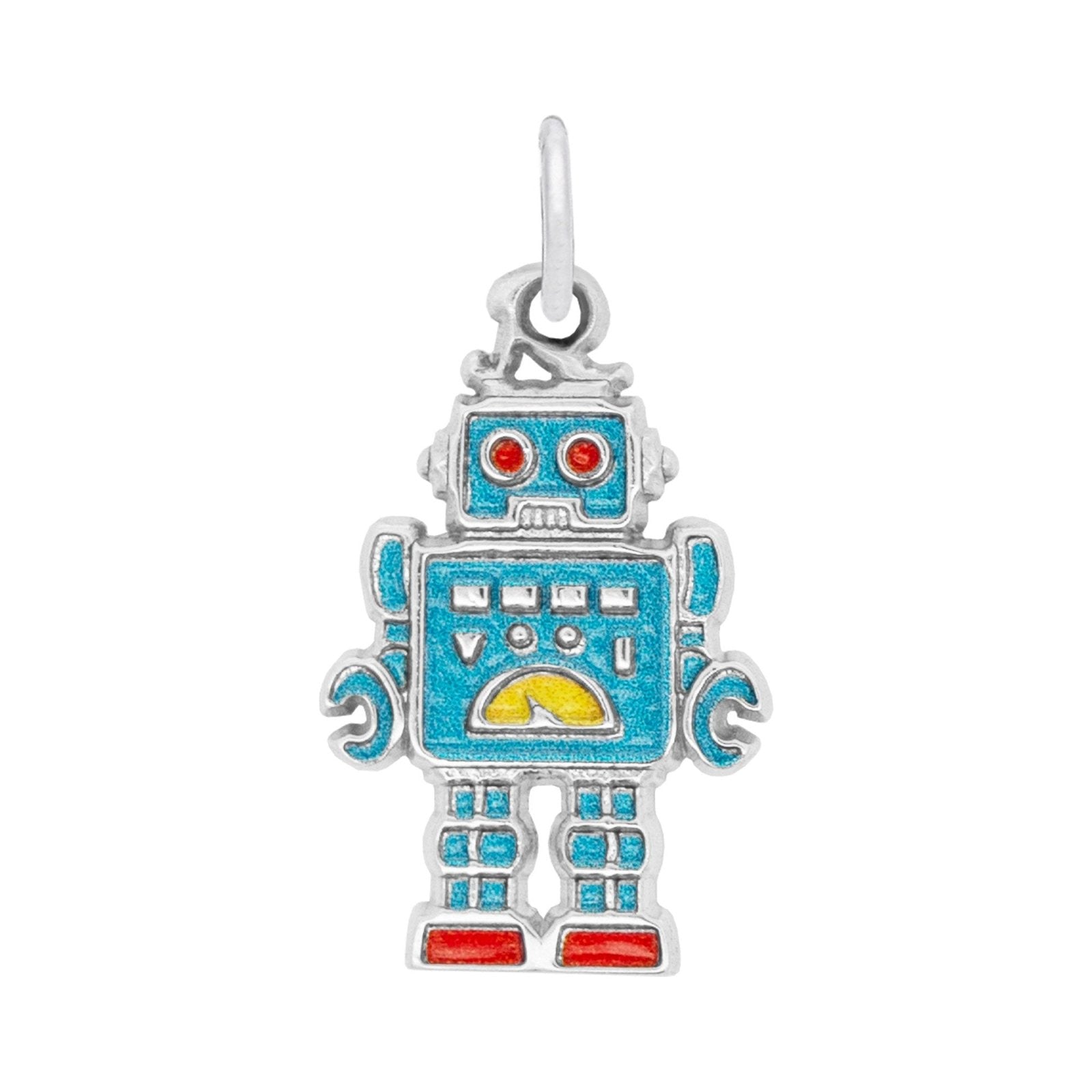 Rembrandt Charms - Rembrandt Charms - Painted Robot Charm - 1158 - 001 - Birmingham Jewelry