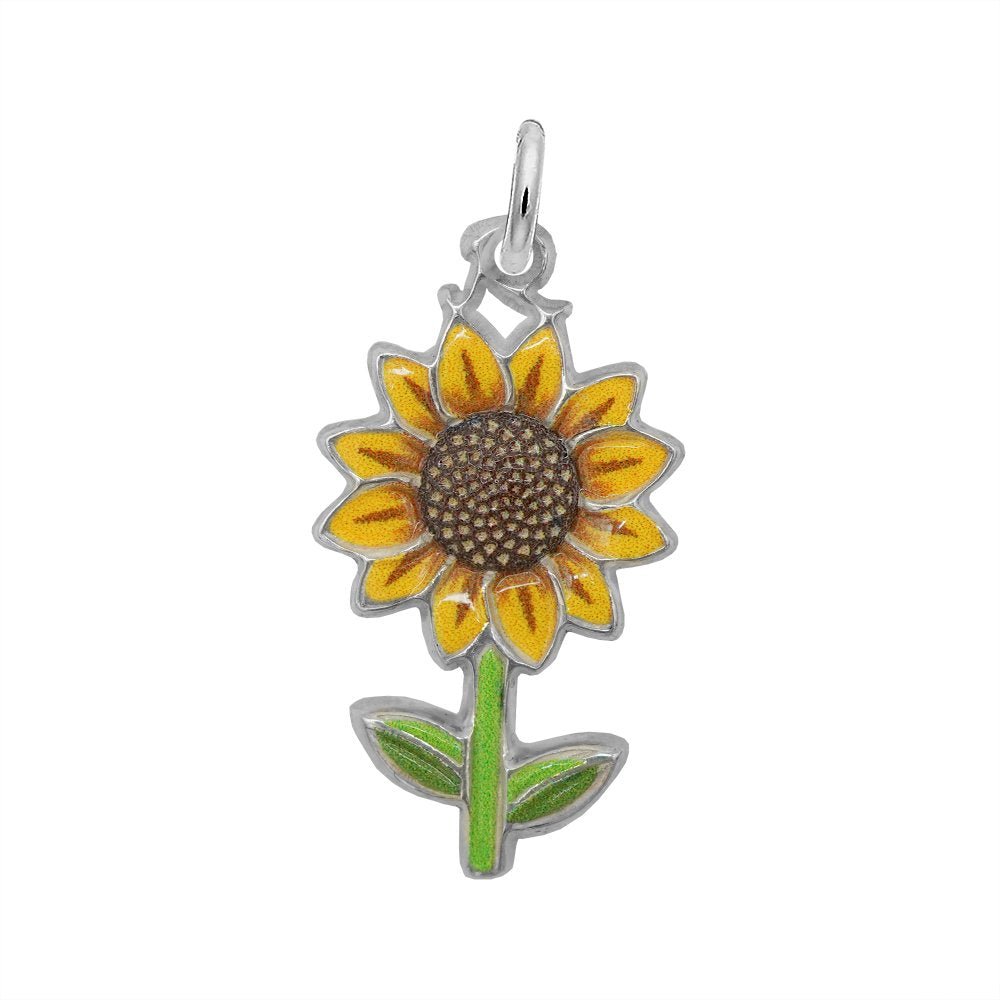 Rembrandt Charms - Rembrandt Charms - Painted Sunflower Charm - 1117 - 001 - Birmingham Jewelry