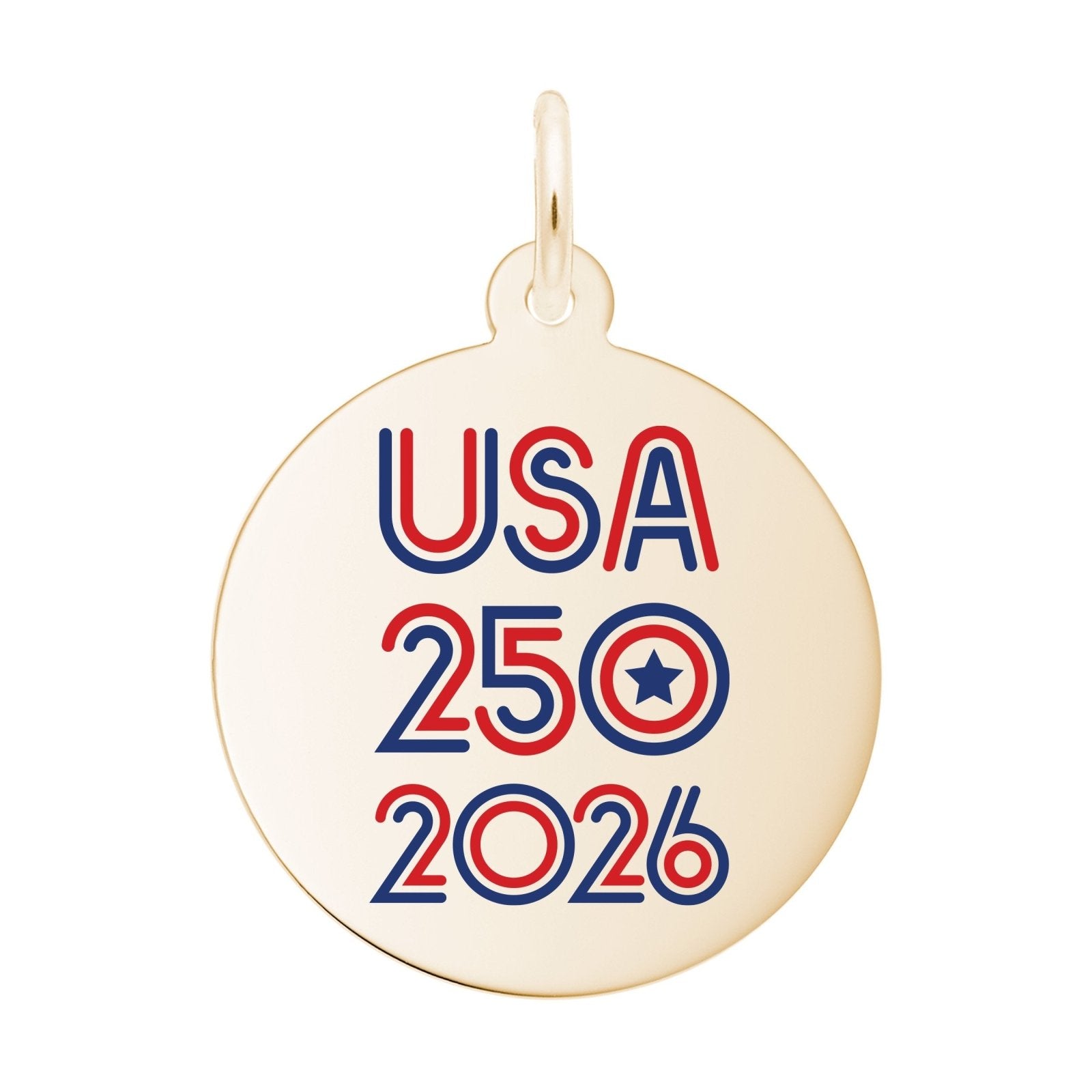 Rembrandt Charms - Rembrandt Charms - Painted USA 250 – 2026 Charm - 1231 - Birmingham Jewelry