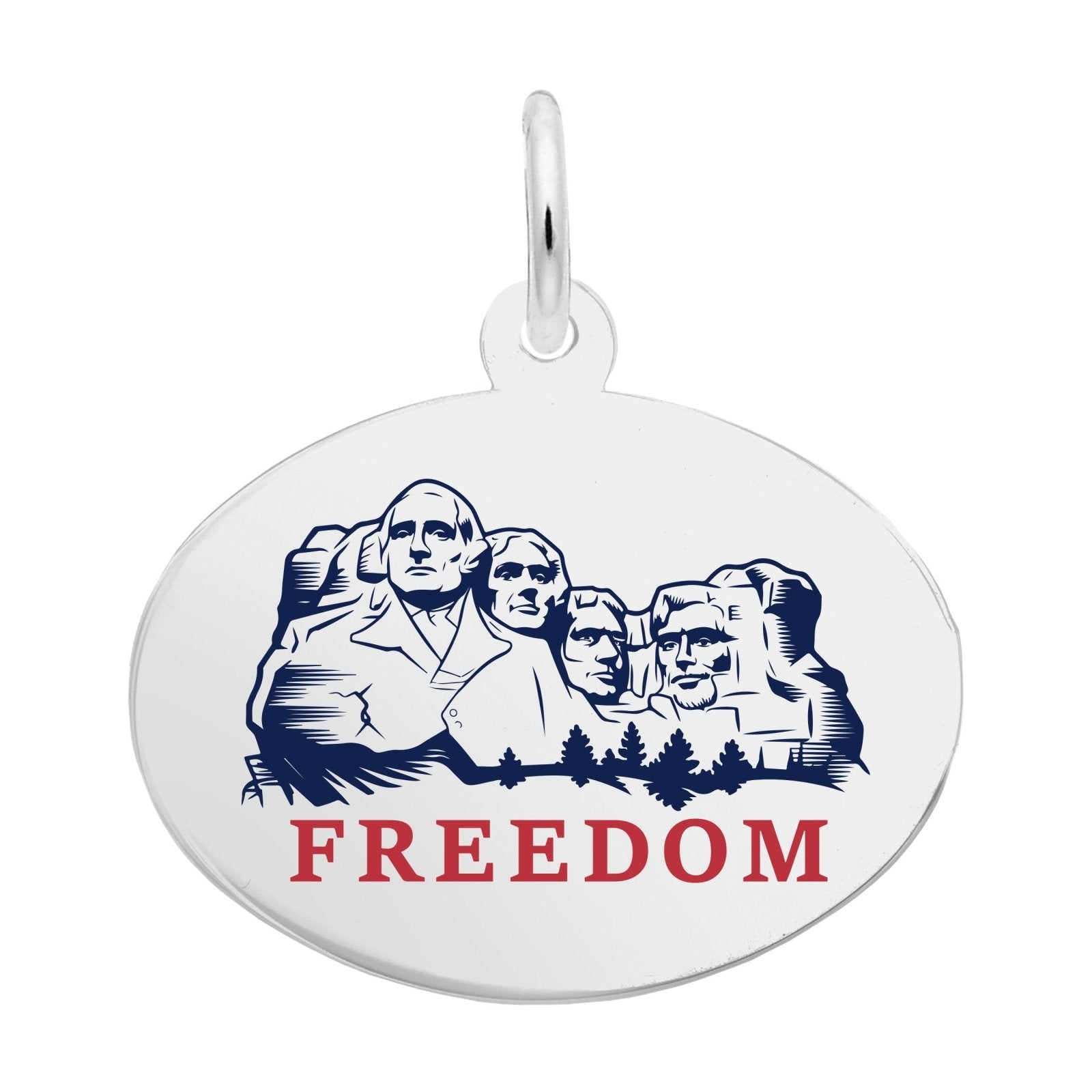 Rembrandt Charms - Rembrandt Charms - Painted USA 250 – Mount Rushmore Freedom Charm - 1244 - Birmingham Jewelry