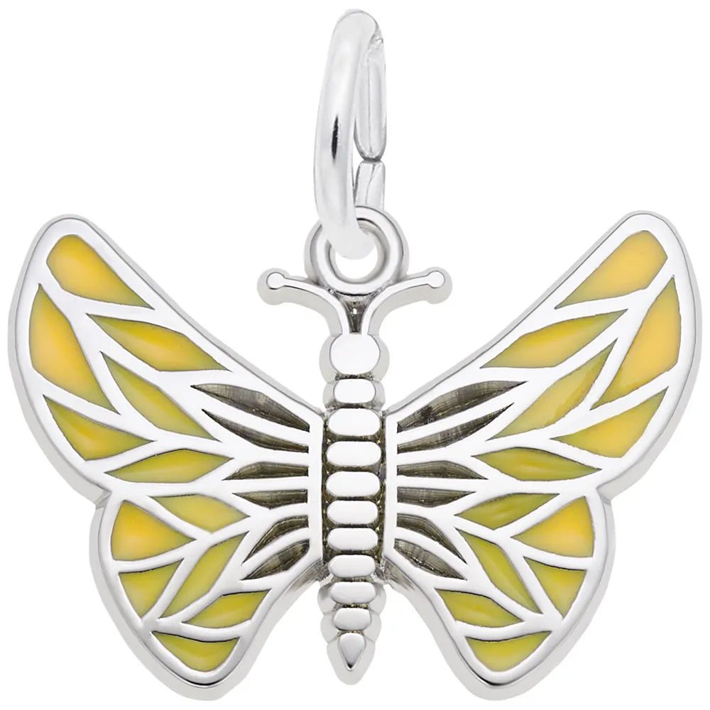 Rembrandt Charms - Rembrandt Charms - Painted Wings Butterfly Charm - 8128 - Birmingham Jewelry