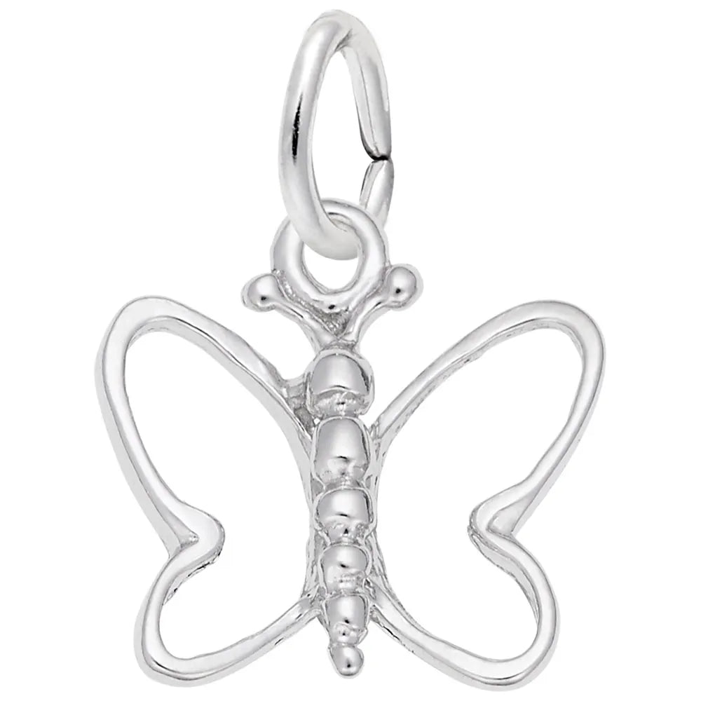 Rembrandt Charms - Rembrandt Charms - Small Open Wings Butterfly Charm - 3554 - Birmingham Jewelry