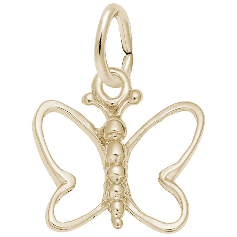 Rembrandt Charms - Rembrandt Charms - Small Open Wings Butterfly Charm - 3554 - Birmingham Jewelry