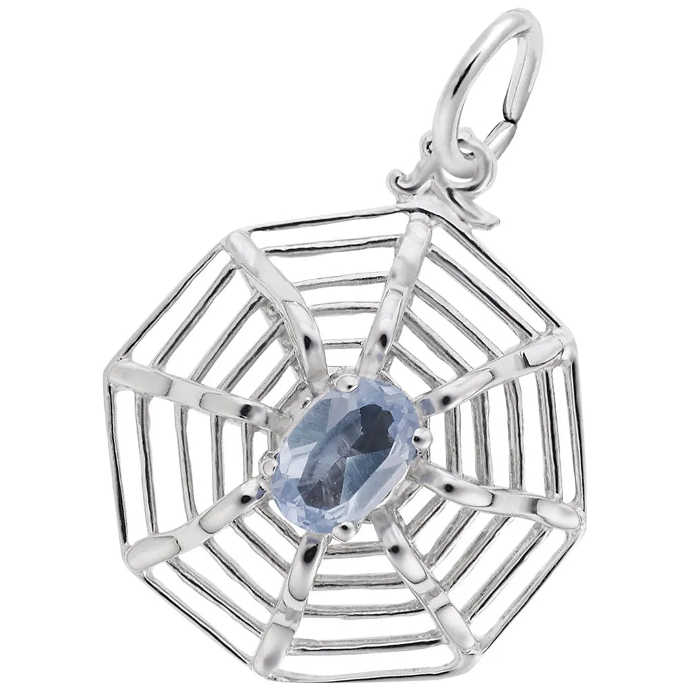 Rembrandt Charms - Spider Web Charm - 8177 Rembrandt Charms Charm Birmingham Jewelry 