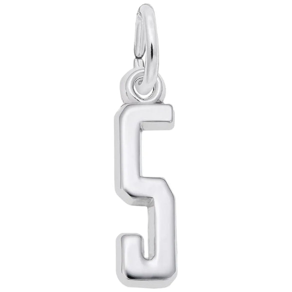 Rembrandt Charms - Rembrandt Charms - That’s My Number 5 Charm - 1761 - 005 - Birmingham Jewelry