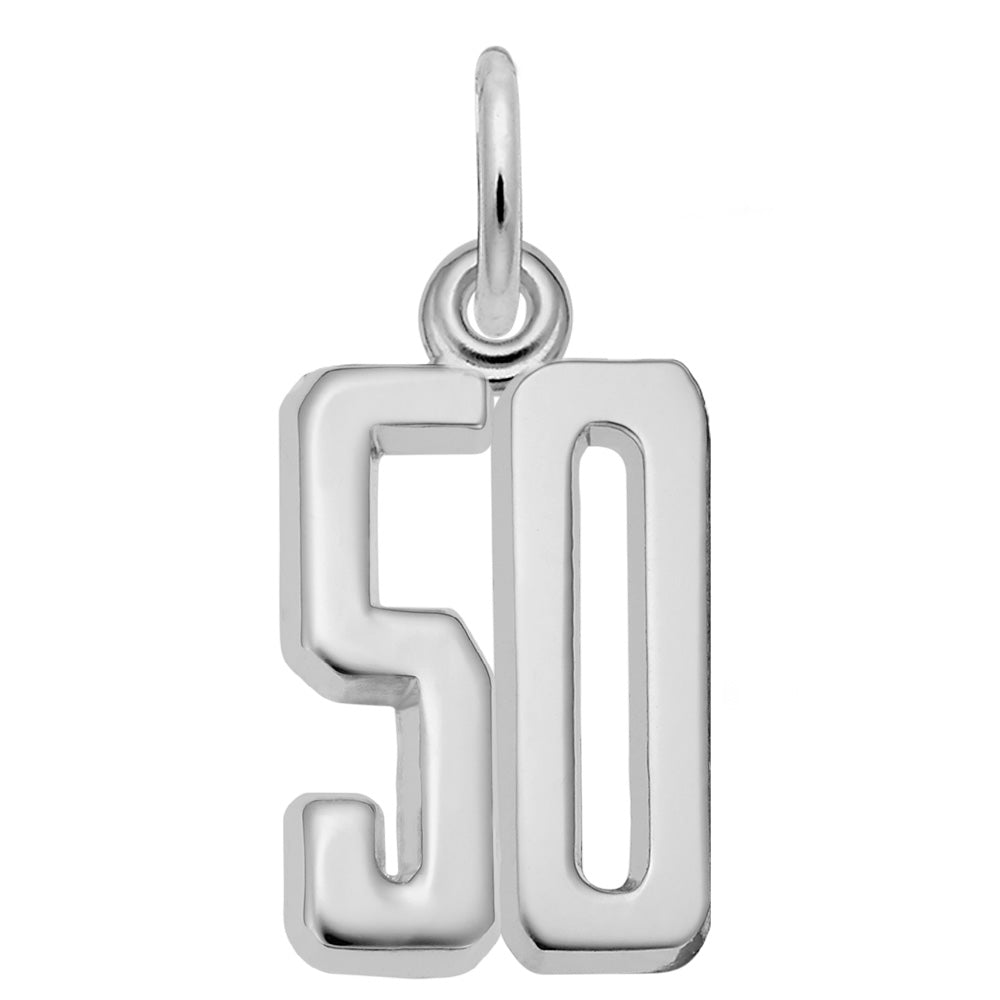 Rembrandt Charms - Rembrandt Charms - That’s My Number 50 Charm - 1762 - 050 - Birmingham Jewelry