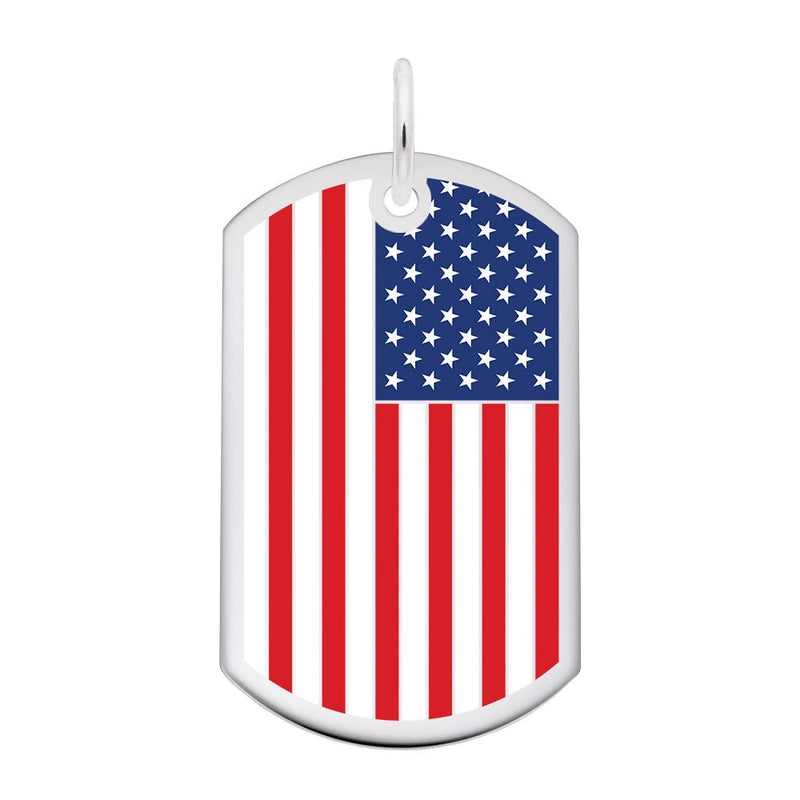 Rembrandt Charms - Rembrandt Charms - USA Flag - 8399-070 - Birmingham Jewelry