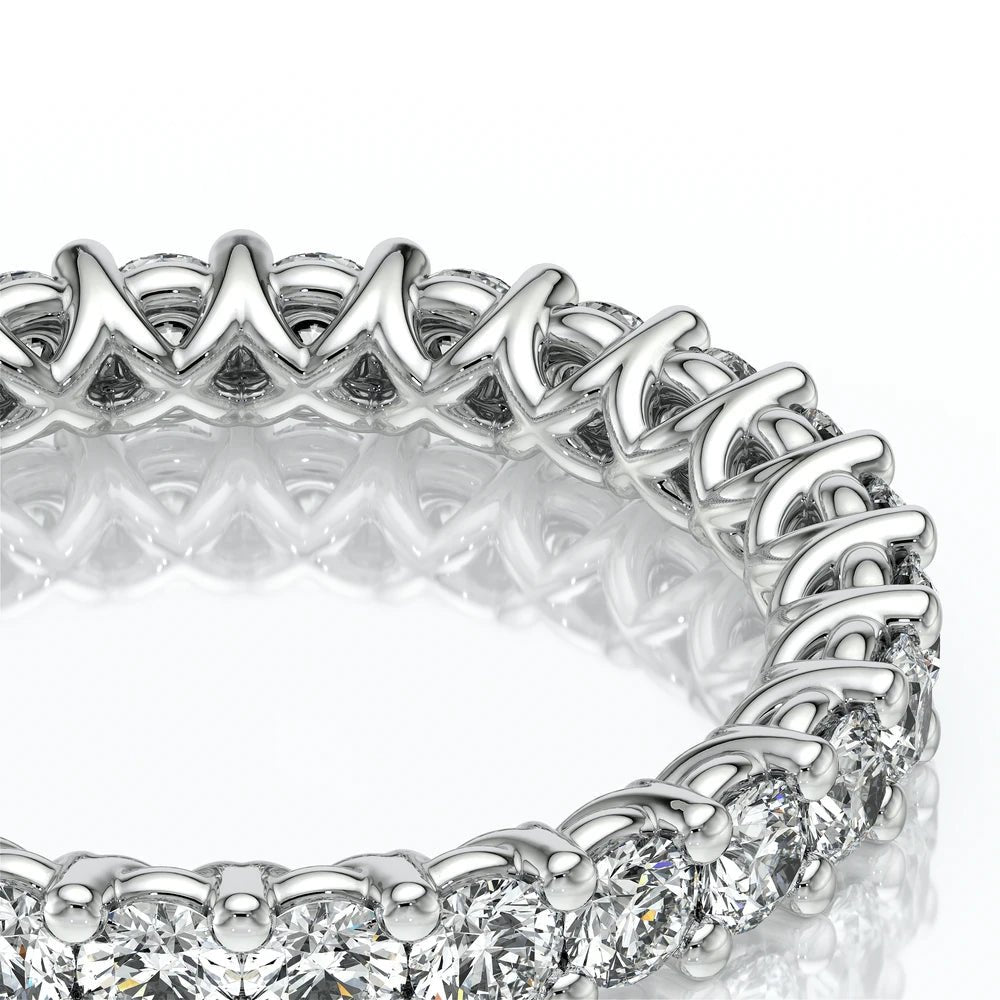LUMINO-801W-25ETR VERRAGIO Eternity Rings Birmingham Jewelry Verragio Jewelry | Diamond Wedding Band LUMINO-801W-25ETR