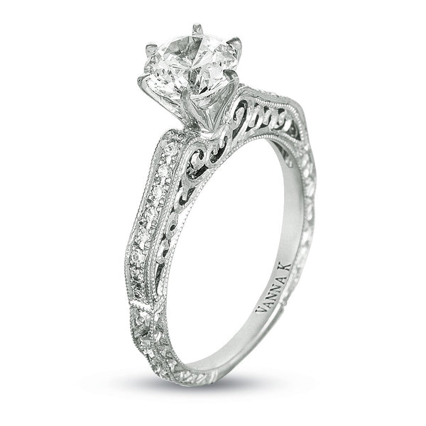 Vanna K - 18RGL00445DCZ VANNA K Engagement Ring Birmingham Jewelry 