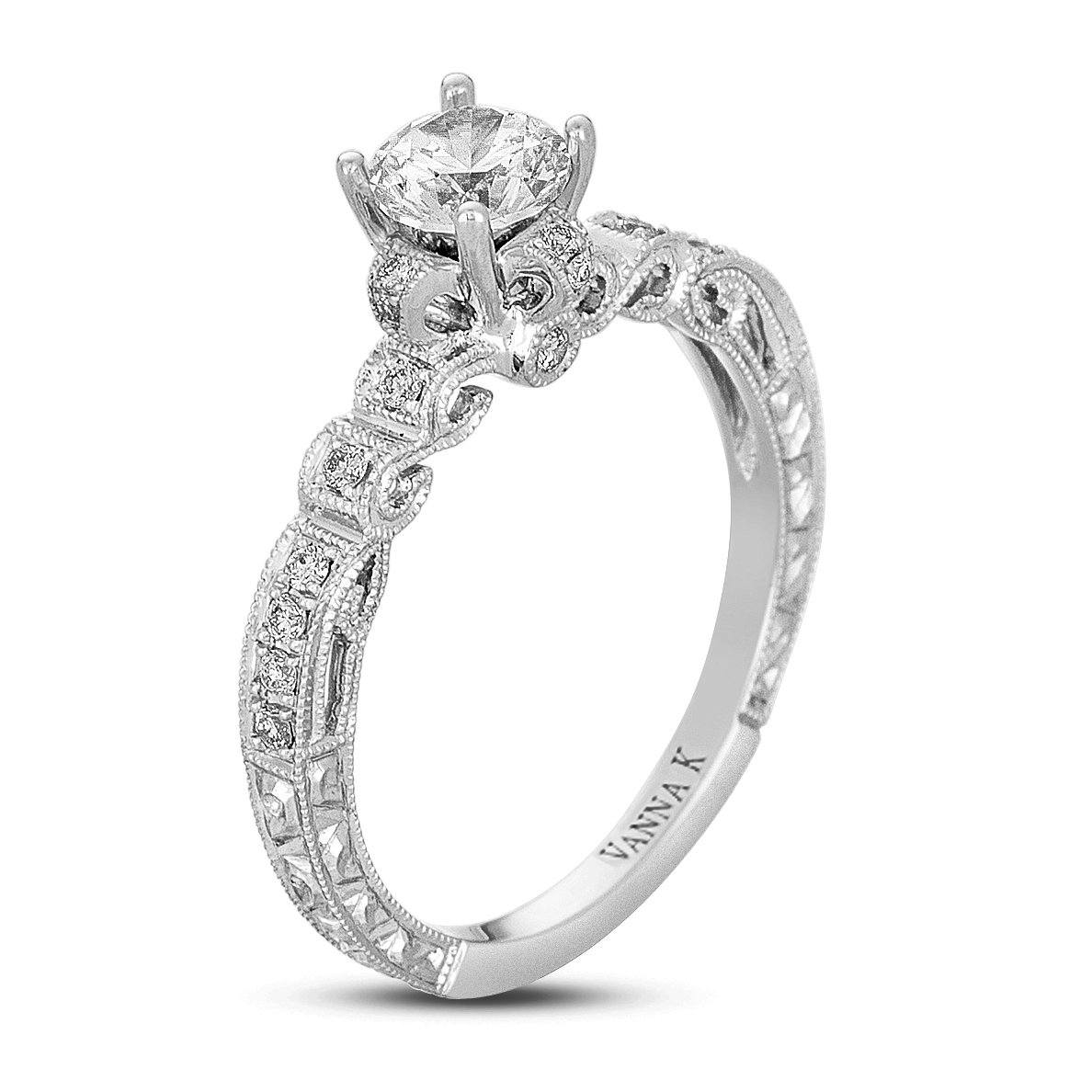 Vanna K - 14RGL451DCZ VANNA K Engagement Ring Birmingham Jewelry 