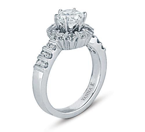 Vanna K - 18RO2279DCZ VANNA K Engagement Ring Birmingham Jewelry 