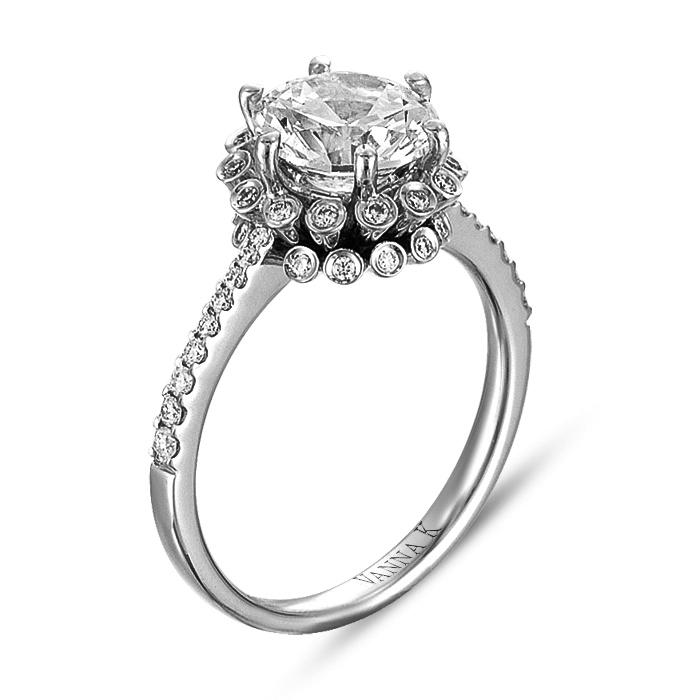 Vanna K - 18R06033DCZ VANNA K Engagement Ring Birmingham Jewelry 
