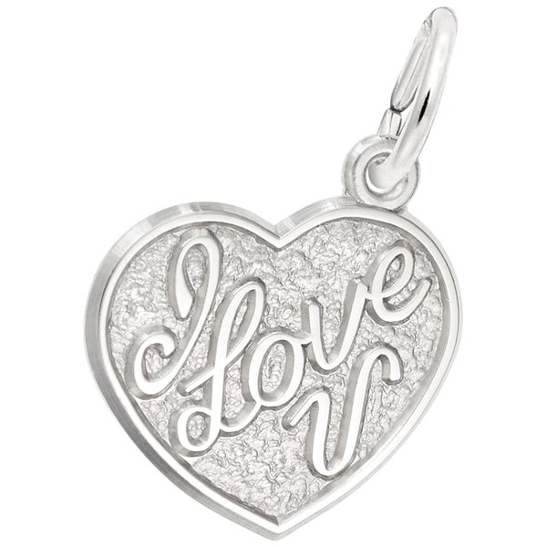 Rembrandt Charms - I Love You Heart Charm - 4515 Rembrandt Charms Charm Birmingham Jewelry 