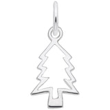 Rembrandt Charms - Christmas Tree Cut Out Charm - 5780 Rembrandt Charms Charm Birmingham Jewelry 