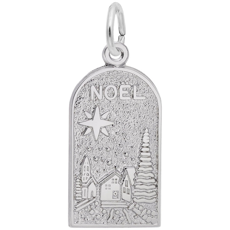 Rembrandt Charms - Noel Christmas Scene Charm - 6425 Rembrandt Charms Charm Birmingham Jewelry 