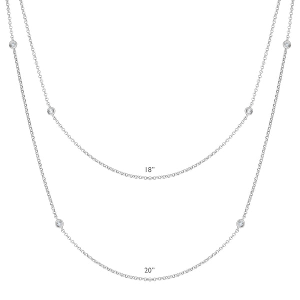 Silver Necklace - BJEESP286D Birmingham Jewelry Silver Necklace Birmingham Jewelry 