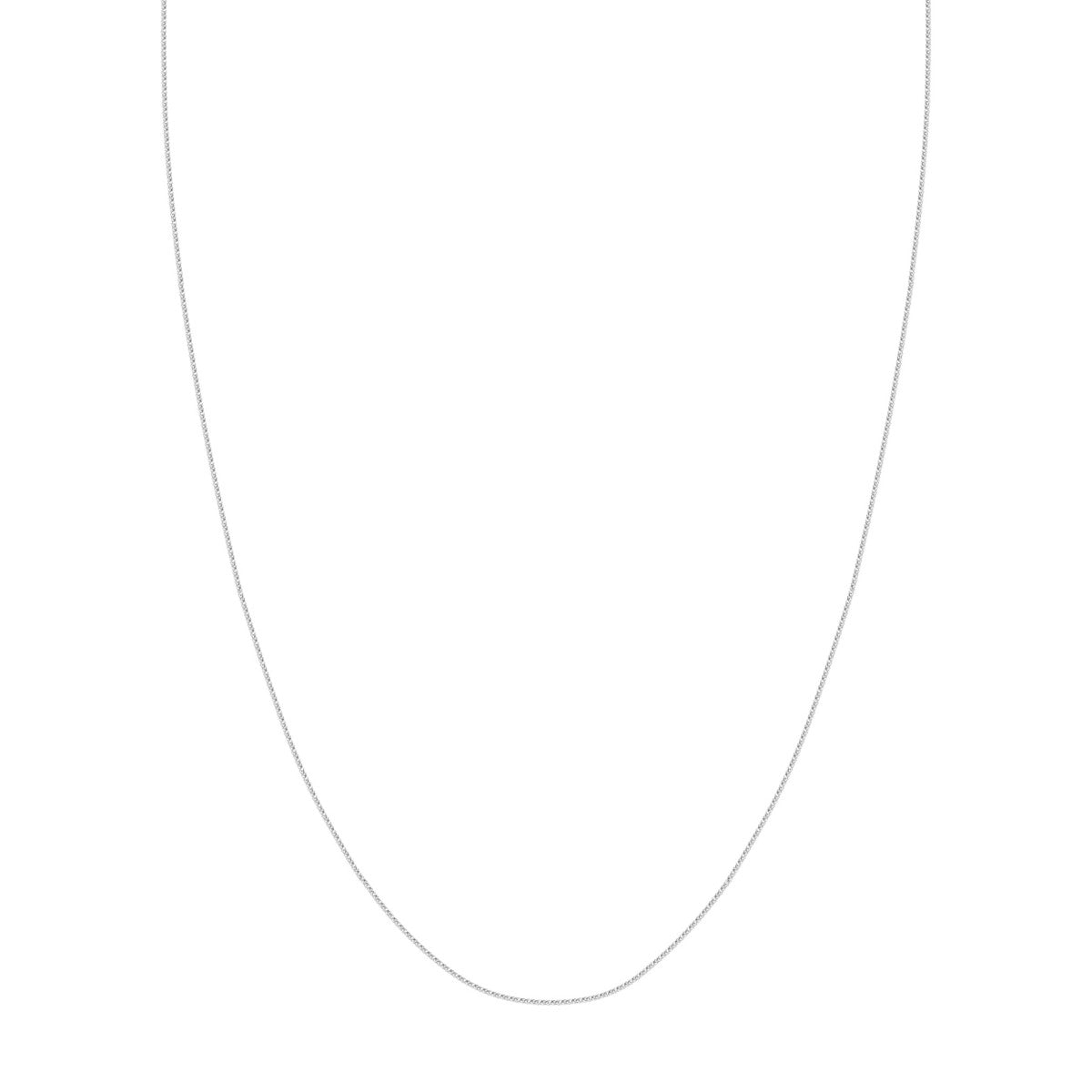 14K Gold 1.15mm Square Wheat Chain with Slider Bead Birmingham Jewelry Chain Birmingham Jewelry 