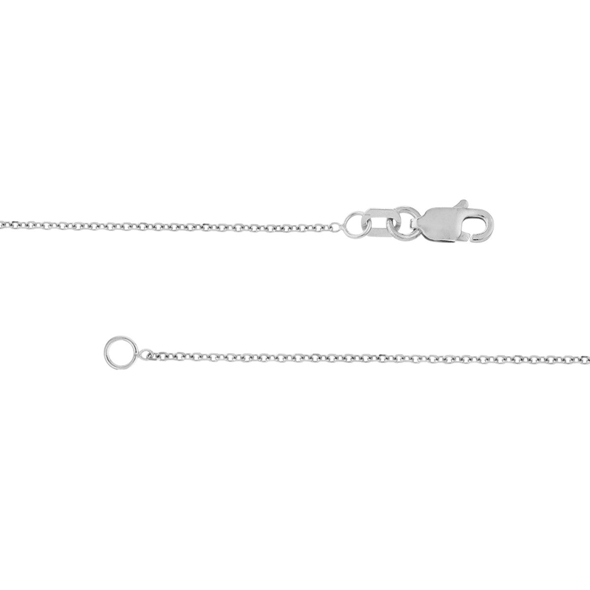 14K Gold 1.05mm D/C Cable Chain with Lobster Lock Birmingham Jewelry Chain Birmingham Jewelry 