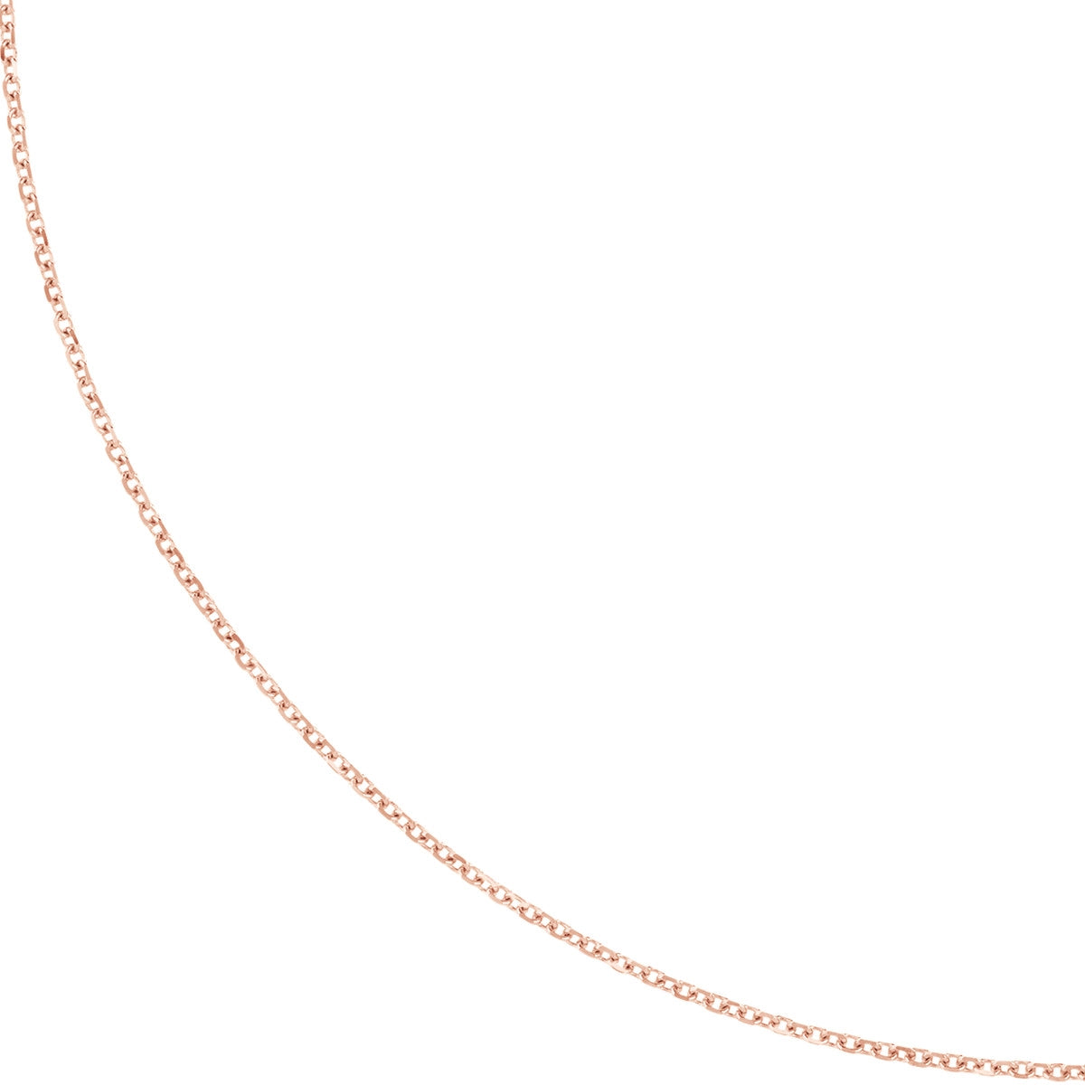14K Gold 1.05mm D/C Cable Chain with Lobster Lock Birmingham Jewelry Chain Birmingham Jewelry 