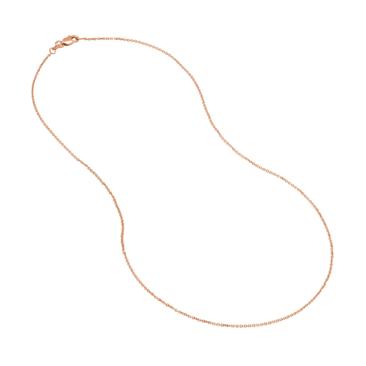 14K Gold 1.05mm D/C Cable Chain with Lobster Lock Birmingham Jewelry Chain Birmingham Jewelry 