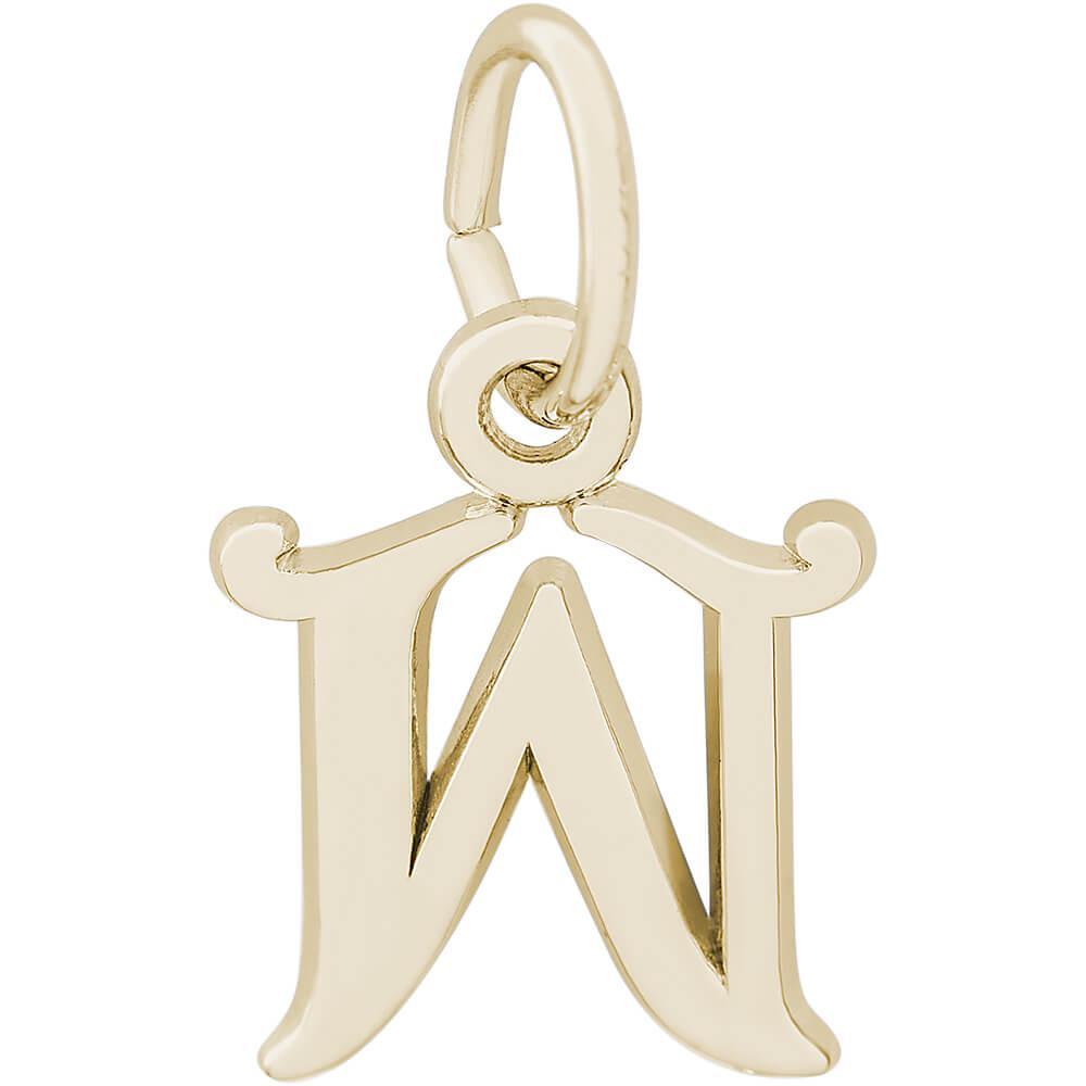 Rembrandt Charms - Curly Initial Accent Charm - 4765 "10K GOLD" Rembrandt Charms Charm Birmingham Jewelry 