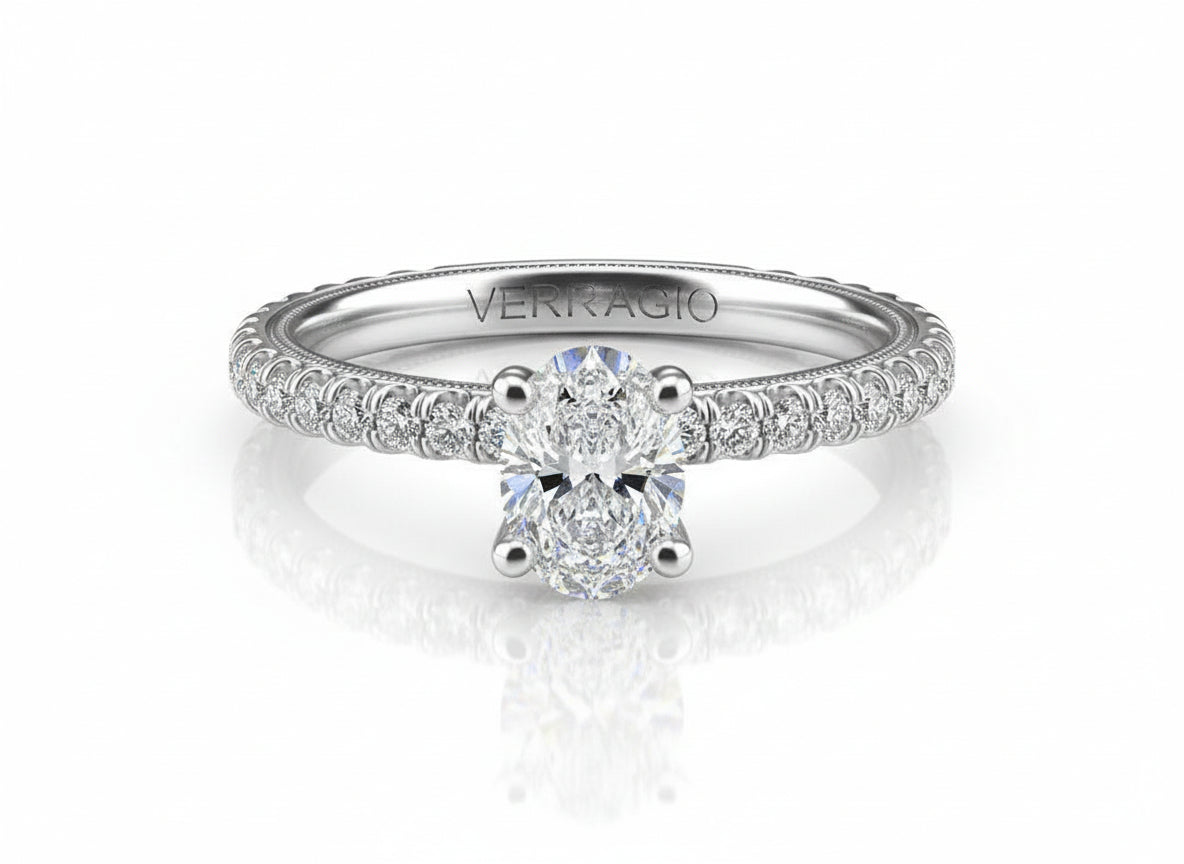 TRADITION - TR150OV4 VERRAGIO Engagement Ring Birmingham Jewelry Verragio Jewelry | Diamond Engagement Ring TRADITION - TR150OV4