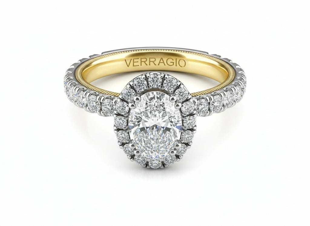 Oval Verragio Custom Ring Verragio Jewelry Diamond Engagement Ring