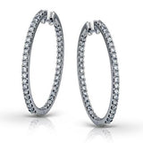 ZEGHANI - ZE220 Monte Carlo ZEGHANI Hoop Earrings Birmingham Jewelry 