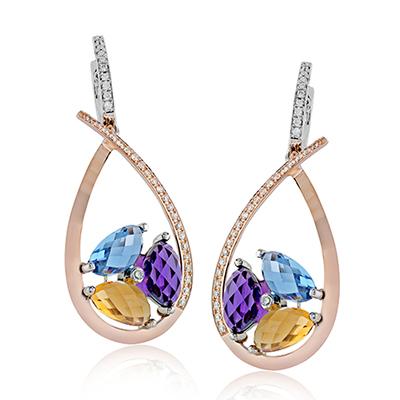 ZEGHANI - ZE604 ZEGHANI Color Earrings Birmingham Jewelry 