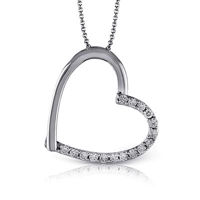 ZEGHANI - ZP199 Concord ZEGHANI Heart Pendant Birmingham Jewelry 