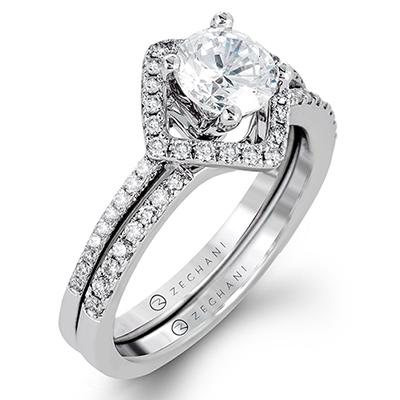 ZEGHANI - ZR1199 (Set) ZEGHANI Engagement Ring Set Birmingham Jewelry 