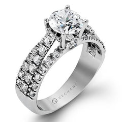 Zeghani - ZR984 Monte Carlo 14K White Gold / Round