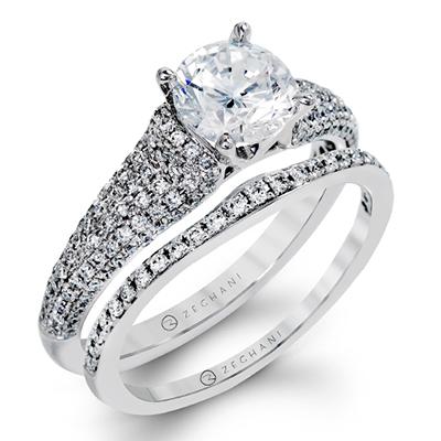 ZEGHANI - ZR1224 (Set) ZEGHANI Engagement Ring Set Birmingham Jewelry 