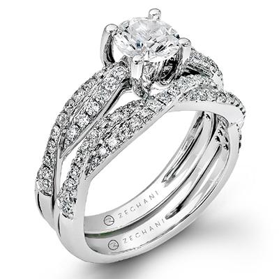 ZEGHANI - ZR717 Myrtle (Set) ZEGHANI Engagement Ring Set Birmingham Jewelry 