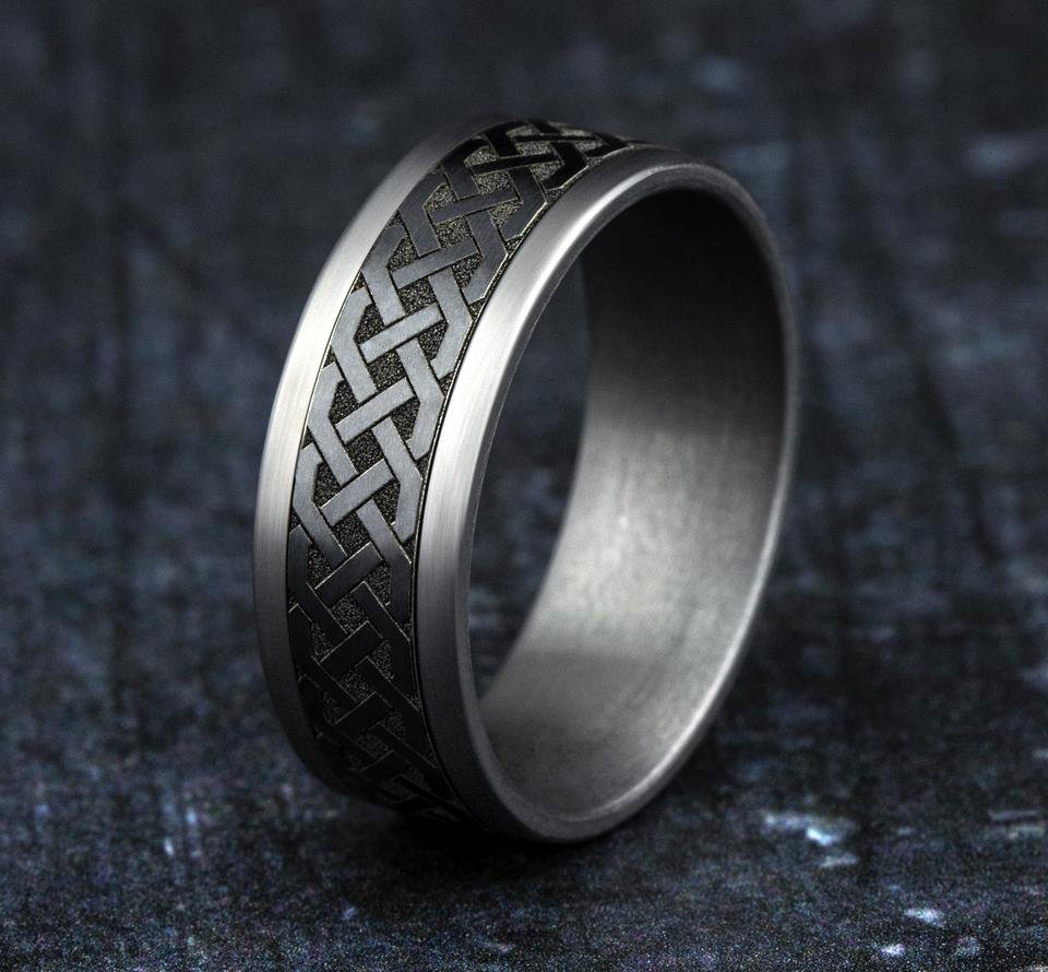 BENCHMARK - THE ADARE BENCHMARK Men's Band Birmingham Jewelry 
