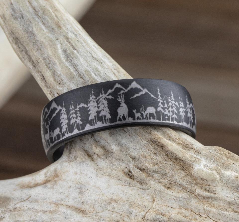 BENCHMARK - THE STAG BENCHMARK Men's Band Birmingham Jewelry 