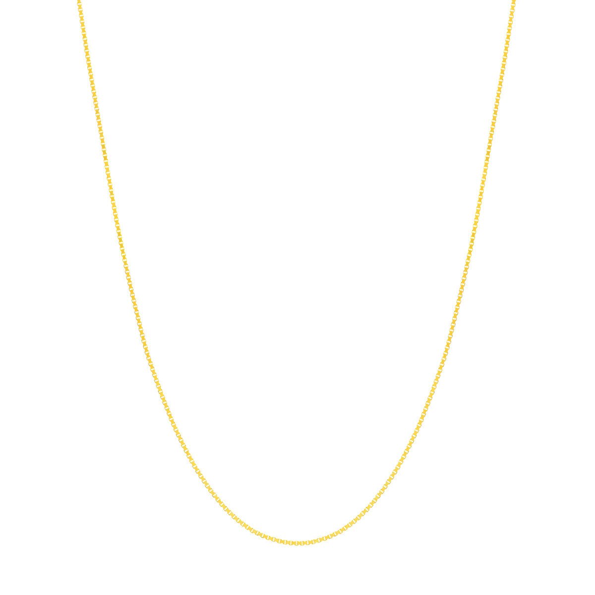 Birmingham Jewelry - 10K Gold 0.55mm Box Chain with Spring Ring - Birmingham Jewelry