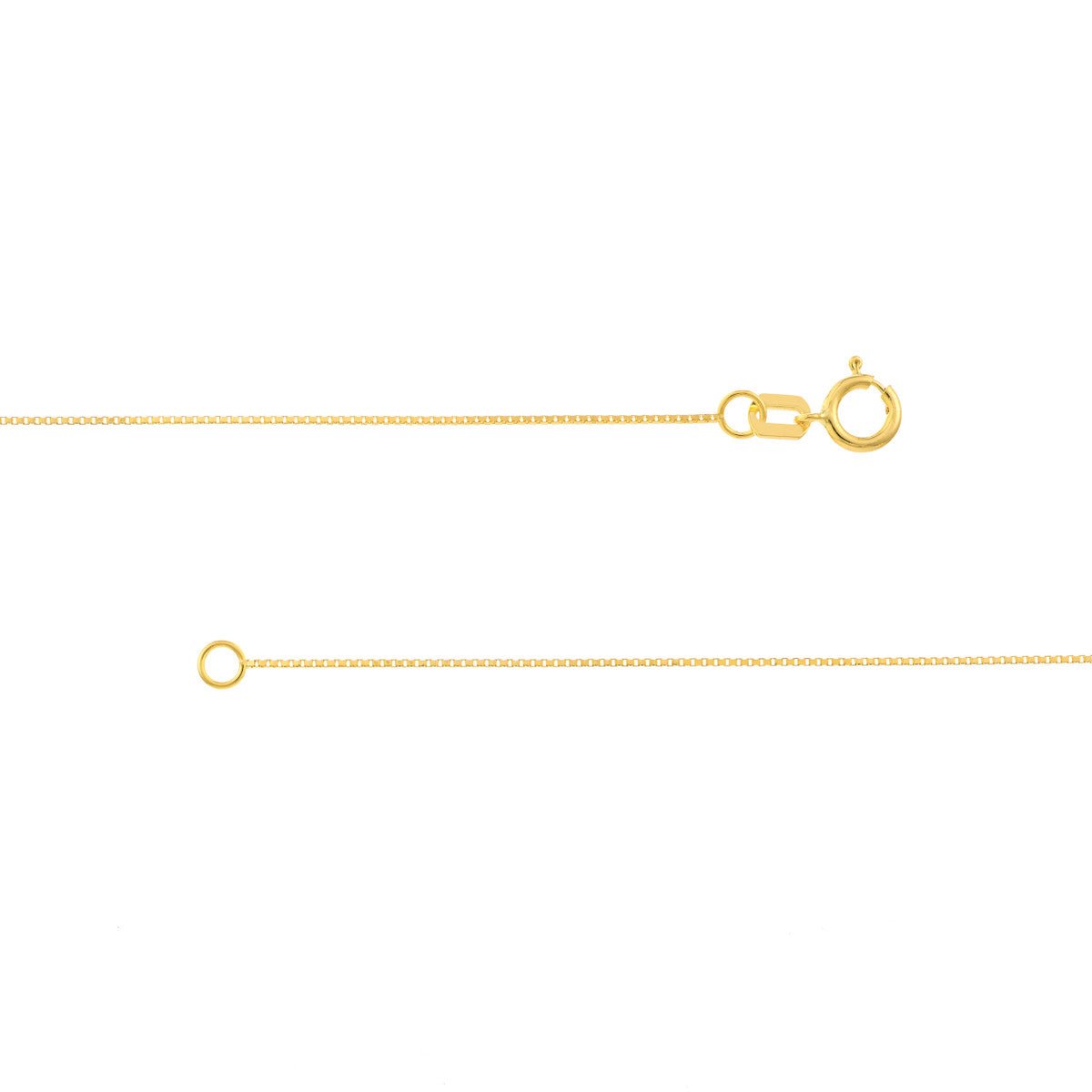 Birmingham Jewelry - 10K Gold 0.55mm Box Chain with Spring Ring - Birmingham Jewelry