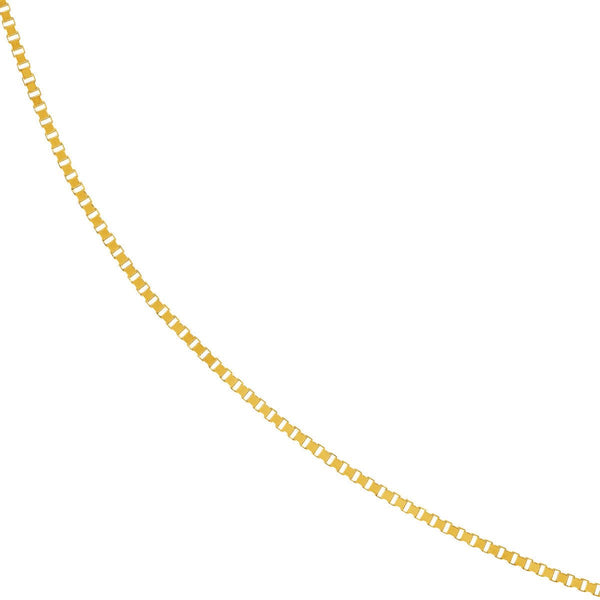 Birmingham Jewelry - 10K Gold 0.66mm Box Chain with Lobster Lock - Birmingham Jewelry