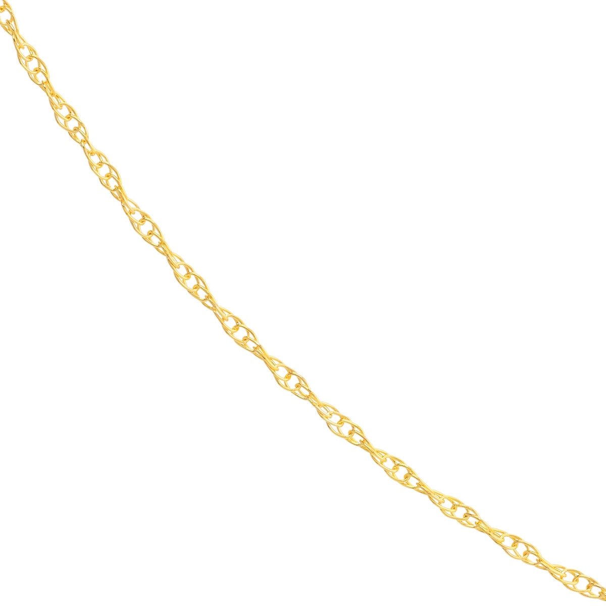 10K Gold 0.80mm Pendant Rope Chain with Spring Ring Birmingham Jewelry Gold Chain Birmingham Jewelry 
