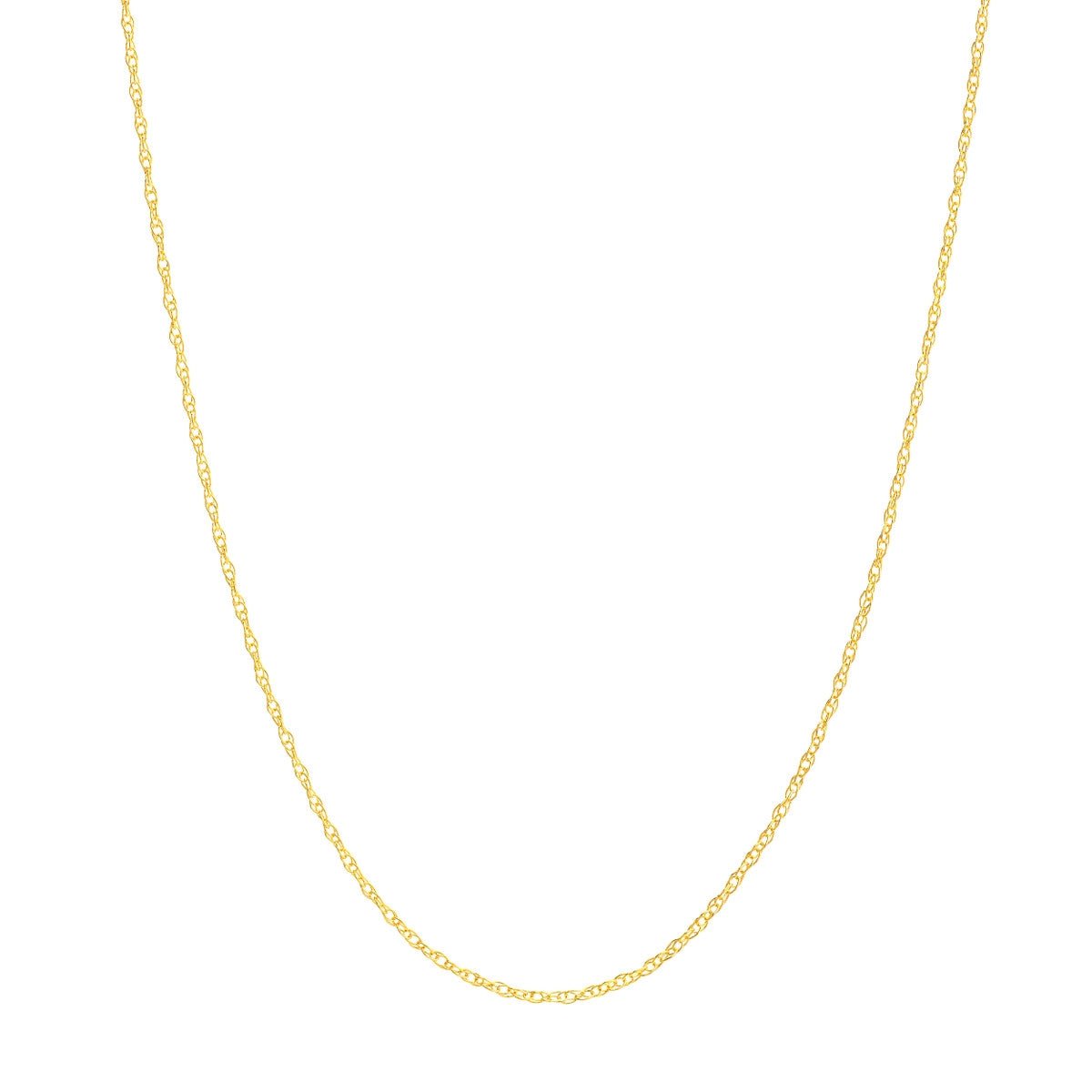 10K Gold 0.80mm Pendant Rope Chain with Spring Ring Birmingham Jewelry Gold Chain Birmingham Jewelry 