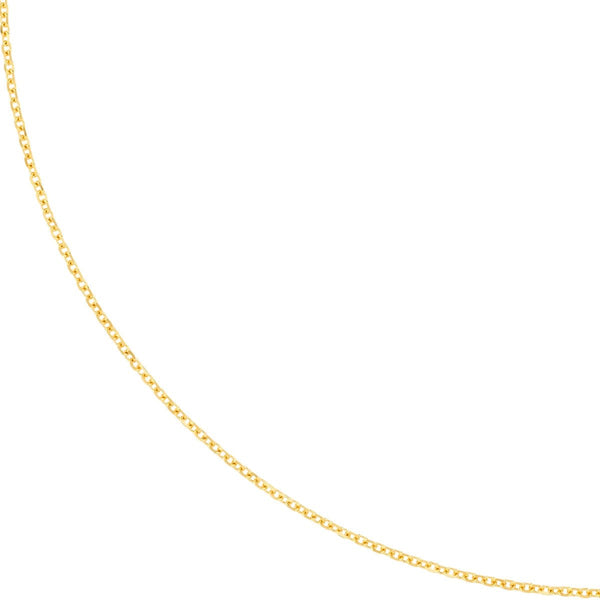 10K Gold 1.05mm D/C Cable Chain with Lobster Lock Birmingham Jewelry Chain Birmingham Jewelry 