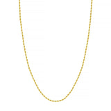 10K Gold 2.15mm D/C Rope Chain with Lobster Lock Birmingham Jewelry Chain Birmingham Jewelry 