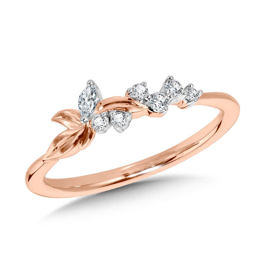 10K ROSE GOLD SCATTERED DIAMOND CONSTELLATION BAND Birmingham Jewelry Ring Birmingham Jewelry 