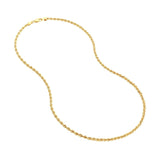 10K Yellow Gold 2.9mm Light Rope Chain with Lobster Lock Birmingham Jewelry Chain Birmingham Jewelry 