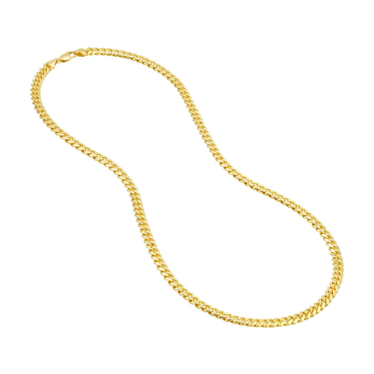 10K Yellow Gold 6.45mm Miami Cuban Box Lock Birmingham Jewelry Chain Birmingham Jewelry 