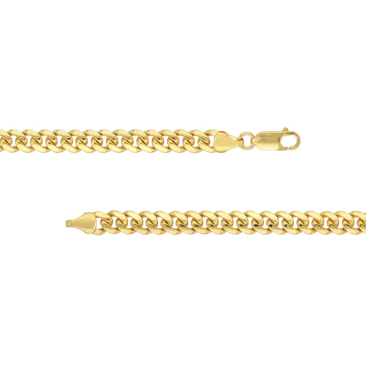 10K Yellow Gold 6.45mm Miami Cuban Box Lock Birmingham Jewelry Chain Birmingham Jewelry 
