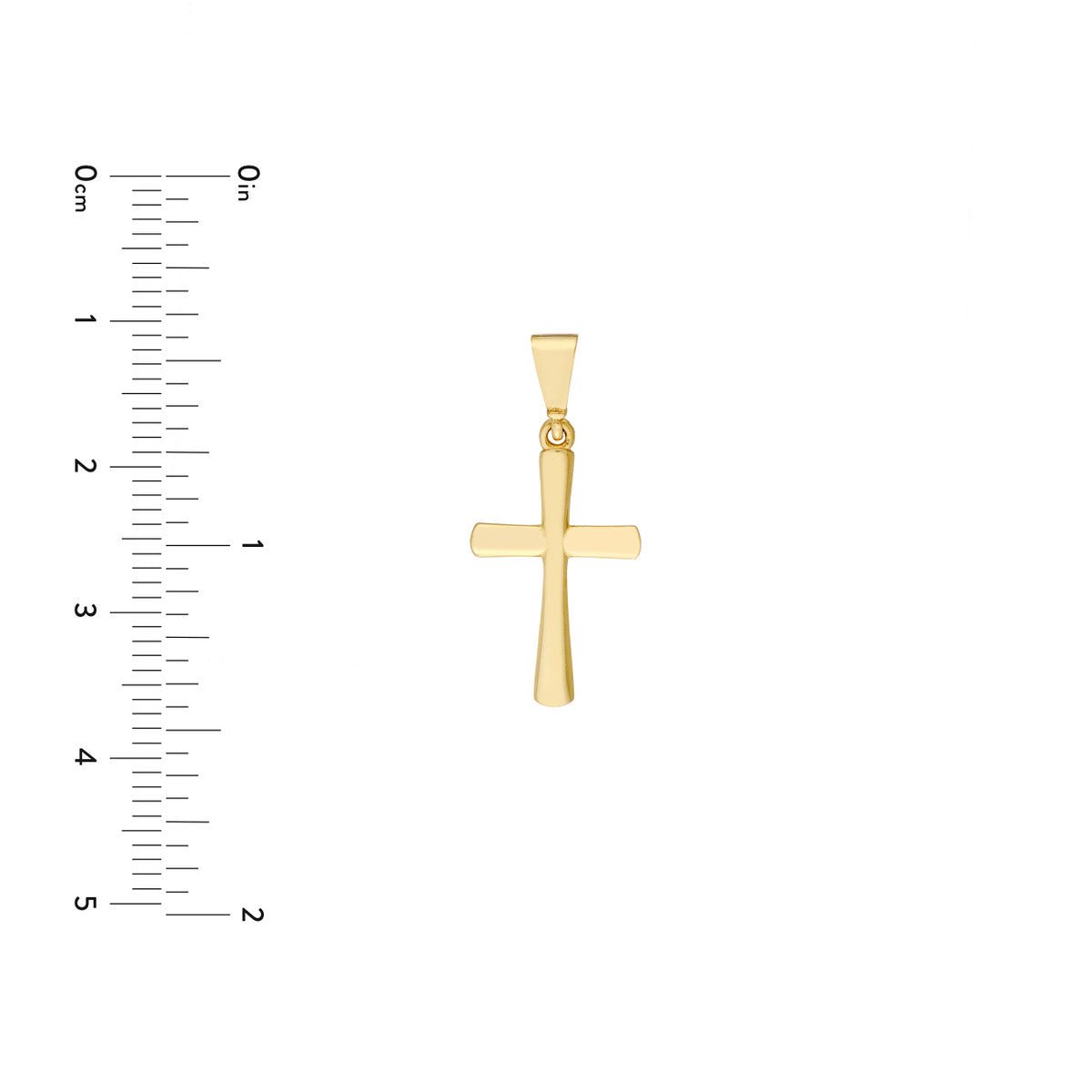 Birmingham Jewelry - 10K Yellow Gold Classic Cross Pendant - Birmingham Jewelry