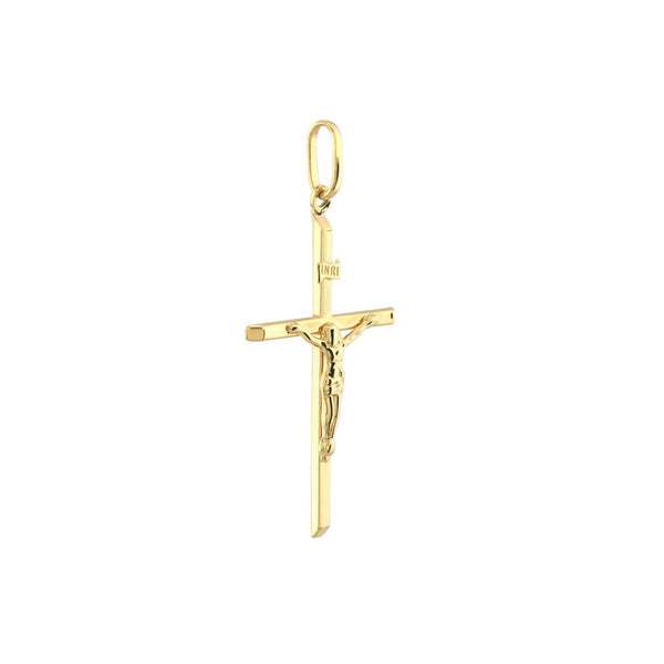 Birmingham Jewelry - 10K Yellow Gold High Polished Crucifix Pendant - Birmingham Jewelry